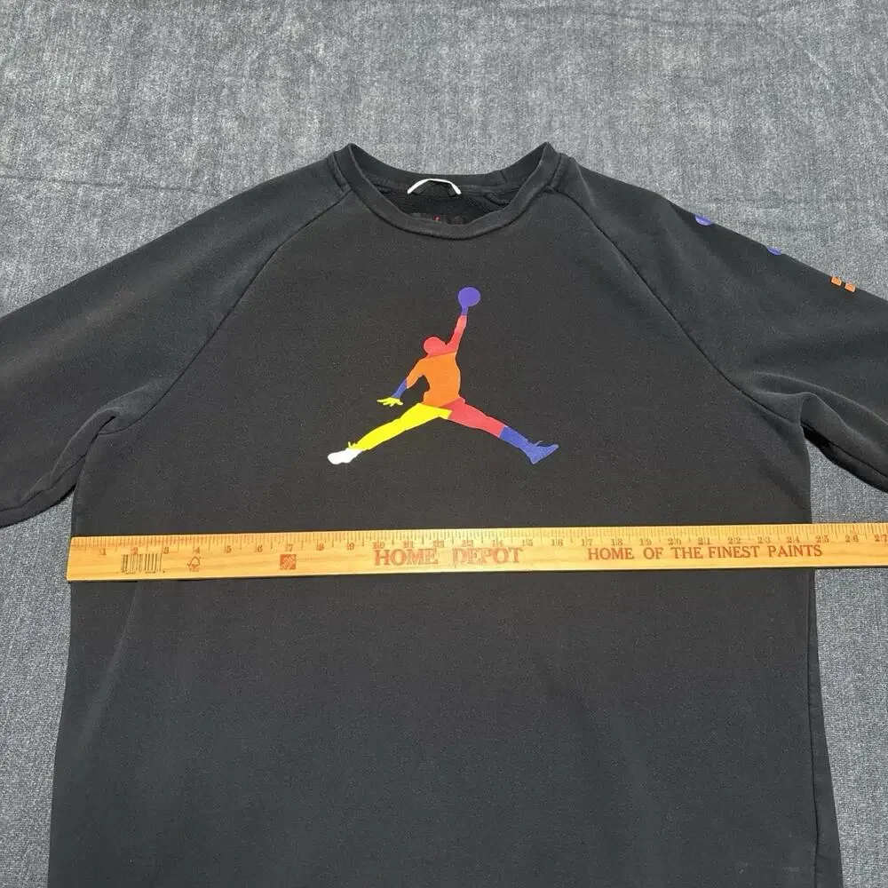 Jordan Air Jordan Jumpman Sweatshirt Mens Size XL Black Classic Crewneck Logo